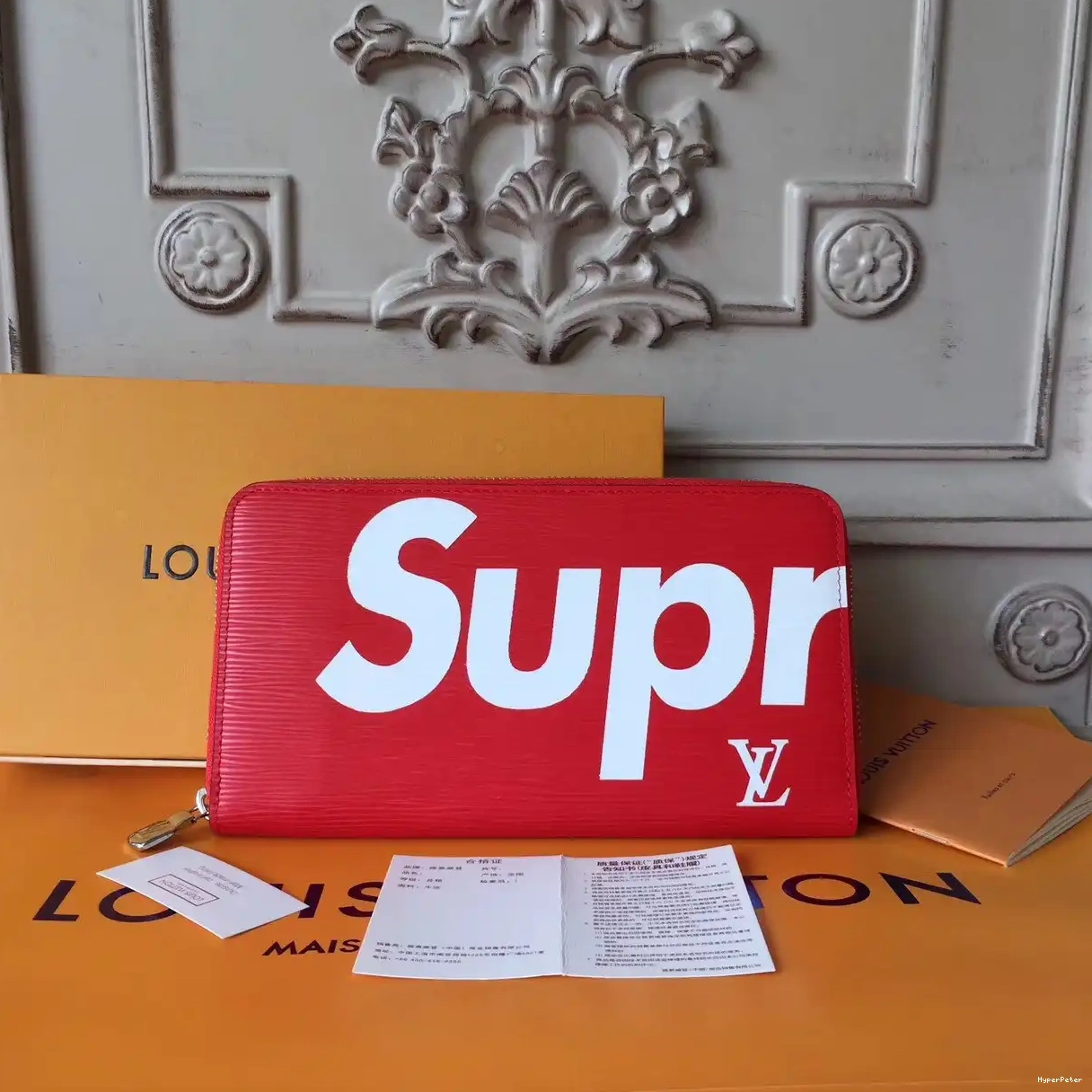 wallet Zip Vuitton supreme Louis 0623